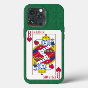 King of Hearts Individuelle Name Spielkarte Case-Mate iPhone Hülle