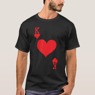 King of Hearts Kartenspiel Halloween-Kostüm T-Shirt