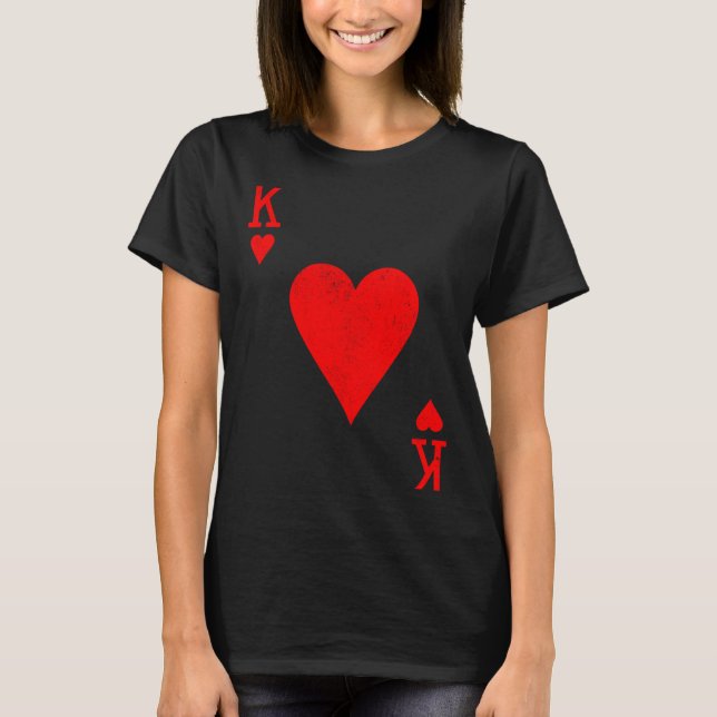 King Of Hearts Matching Couple Saint Valentine's D T-Shirt (Vorderseite)