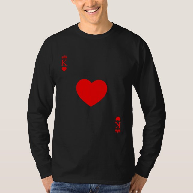 King Of Hearts Matching Couple Saint Valentine's D T-Shirt (Vorderseite)