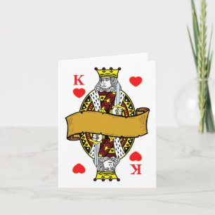 King of Hearts Playing Cards Halloween-Kostüm Shi Karte