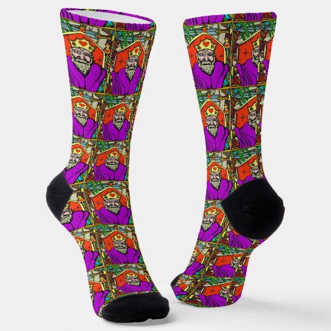 King of Hearts Socks Socken (Gewinkelt)