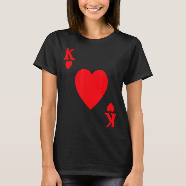 King Of Hearts Valentine's Day Lover Royal Flush F T-Shirt (Vorderseite)
