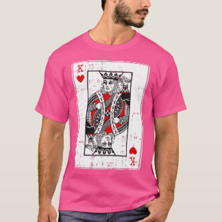 King of Hearts Valentinstag Coole Spielkarte VD T-Shirt