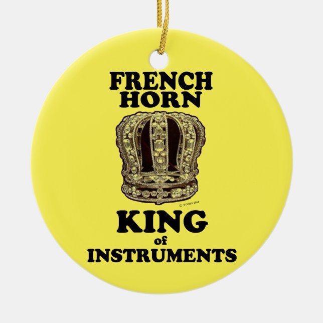 King of Instruments Keramik Ornament (Vorne)