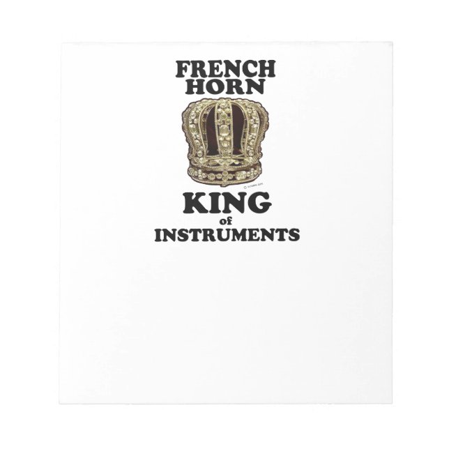 King of Instruments Notizblock (Vorderseite)