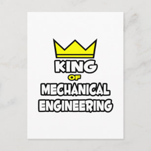 King of Mechanical Engineering Postkarte