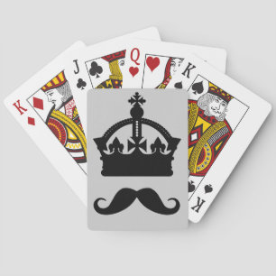 King of Mustaches - benutzerdefinierte Farbspielka Spielkarten