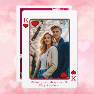 King of My Heart Foto Valentinstag Feiertagskarte