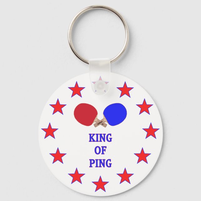 King of Ping Pong Schlüsselanhänger (Vorderseite)
