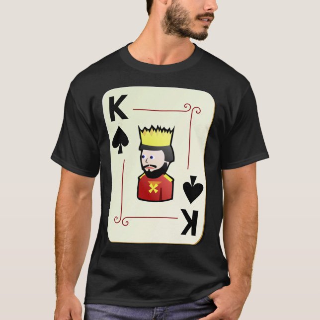 King Of Spades Deck Of Cards  Halloween Costume T-Shirt (Vorderseite)