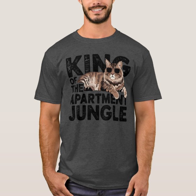King of the Apartment Jungle Maine Coon Oversized T-Shirt (Vorderseite)
