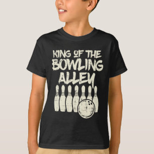 King of the Bowling Alley Bowler Vater Men Boys Ki T-Shirt