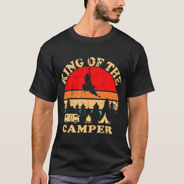 King of the Camper RV Camping Travel  T-Shirt (Vorderseite)