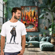 King of the Concrete Urban Lion T - Shirt