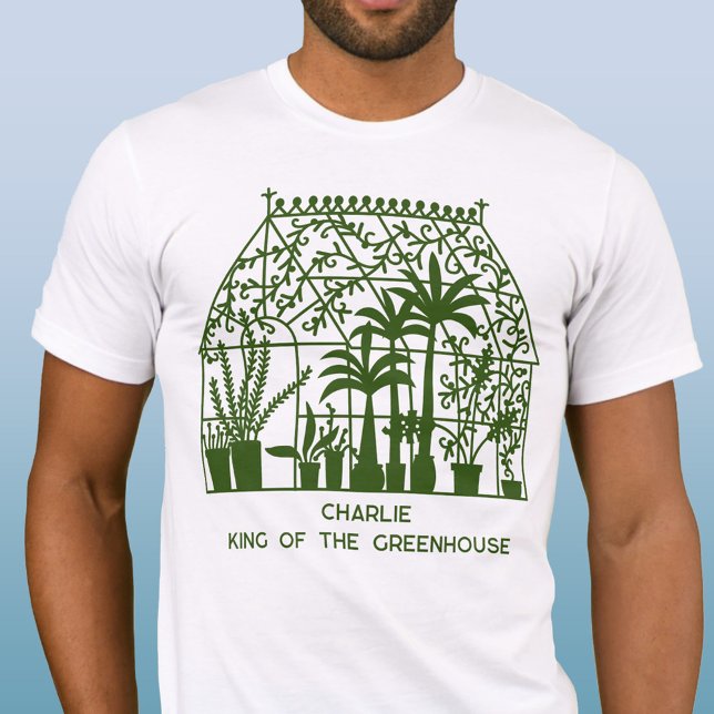 King of the Greenhouse Personalisiert Garening T-Shirt (Von Creator hochgeladen)