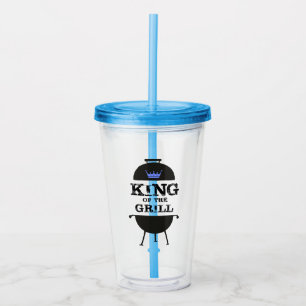 King of the Grill, Black Blue Crown Acryltrinkbecher