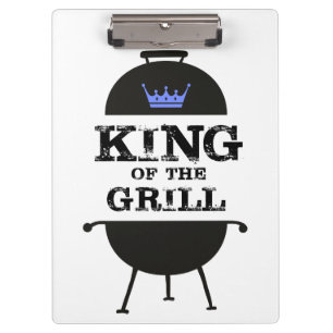 King of the Grill, Black Blue Crown Klemmbrett
