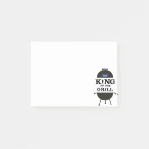 King of the Grill, Black Blue Crown Post-it Klebezettel