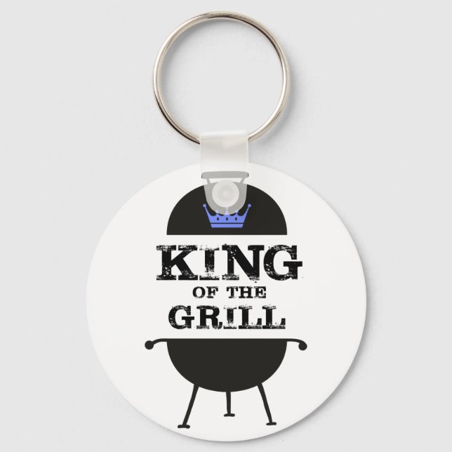 King of the Grill, Black Blue Crown Schlüsselanhänger (Vorderseite)