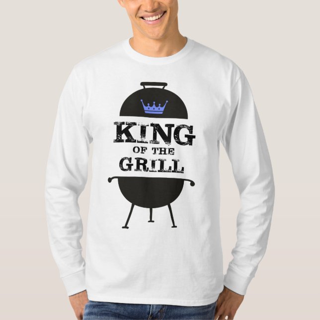 King of the Grill, Black Blue Crown T-Shirt (Vorderseite)