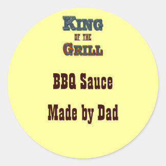 King of the Grill Custom Canning Label Aufkleber
