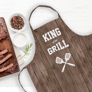 King of the Grill Funny Barn Wood Grilling Schürze