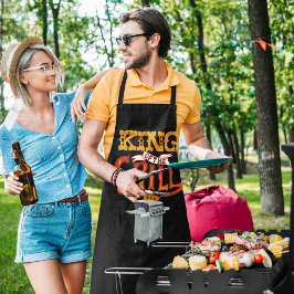 King of the Grill Graphic Schürze