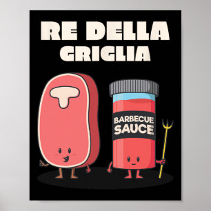 King of the Grill Grillen Barbecue Grill Poster