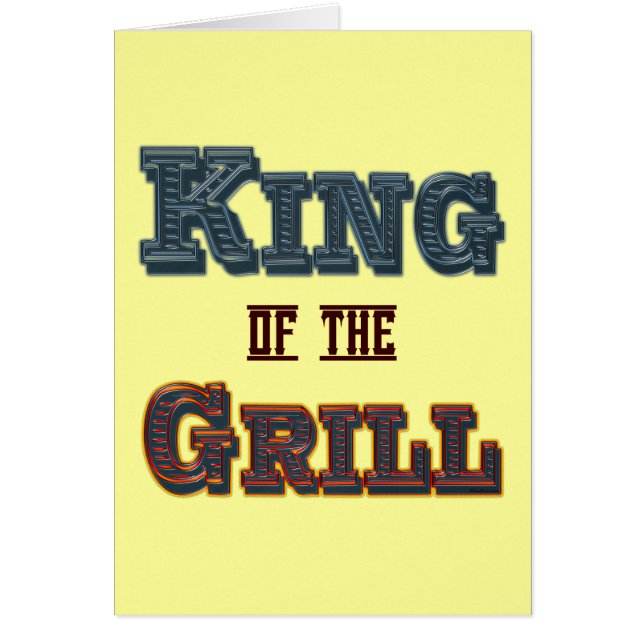 King of the Grill GRILLEN Cooking Slogan (Vorne)