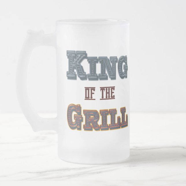 King of the Grill GRILLEN Cooking Sprichwort Tasse (Links)
