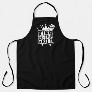 King of the Grill GRILLEN Zitat Black Schürze