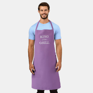 King of the Grill Lavender Custom Grillen Männer Schürze