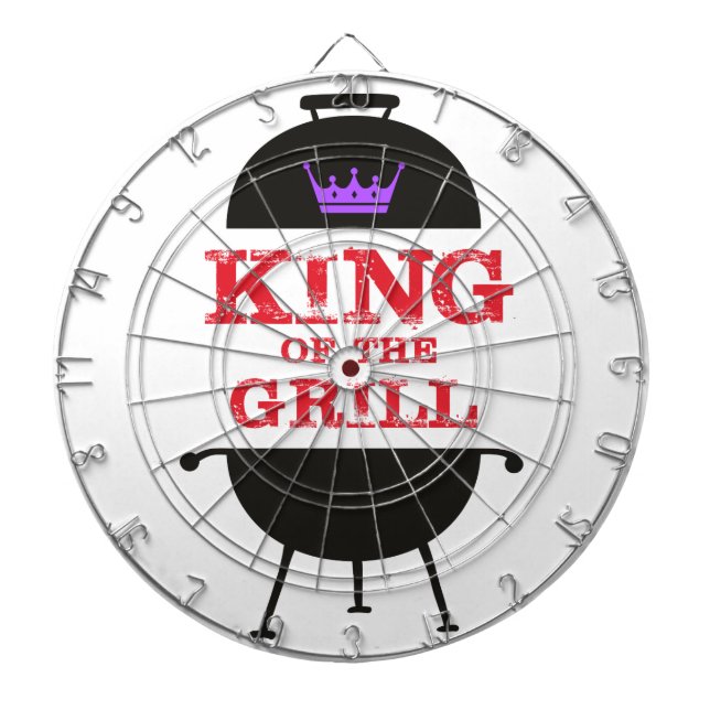 King of the Grill, Lila schwarze Krone, rot Dartscheibe (vorne)