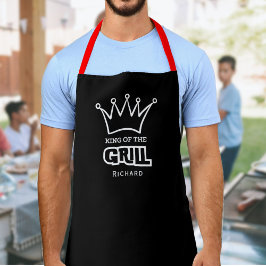 King of the Grill, lustige mit Monogramm GRILLEN-K Schürze