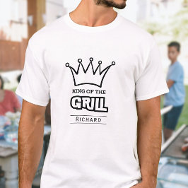 King of the Grill, lustige mit Monogramm GRILLEN-K T-Shirt