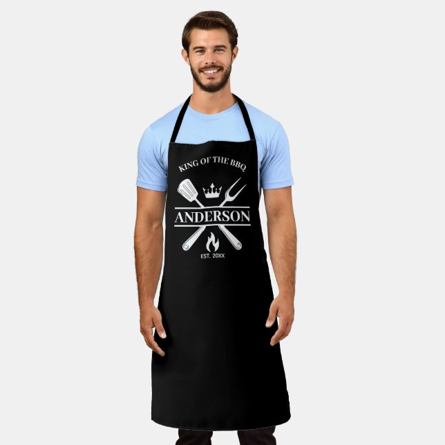 King of the Grill Personalisierte GRILLEN Schürze (Getragen)
