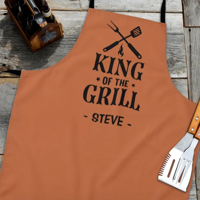 King of The Grill Personalisierte GRILLEN Schürze (Von Creator hochgeladen)