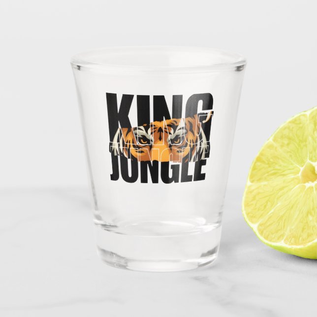 King of the Jungle Schnapsglas (Vorderseite)