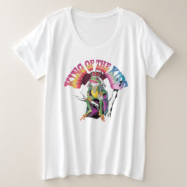 King of the Kiss: Foto-Realistisches Baum Frog Kun Große Größe T-Shirt