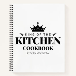 King of The Kitchen Kochbook Rezept Personalisiert Notizbuch