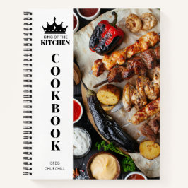 King of The Kitchen Kochbook Rezept Personalisiert Notizbuch