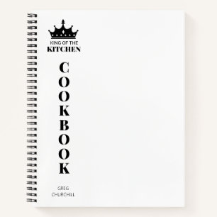 King of The Kitchen Kochbook Rezept Personalisiert Notizbuch