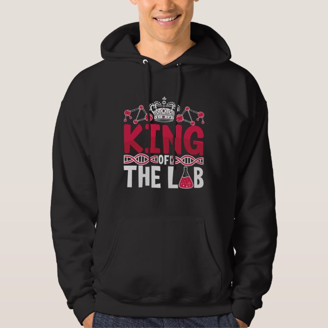 King of the Labrador Tech Laboratory Technician Sc Hoodie (Vorderseite)