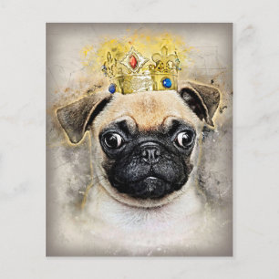 King of the Mops Hunde, Funny Dog, Mops Lover Gesc Flyer