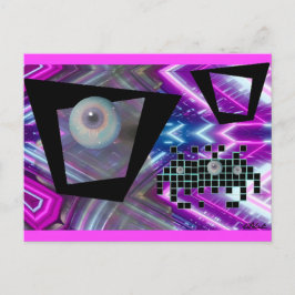 King of the New Vaporwave Invasion Postkarte