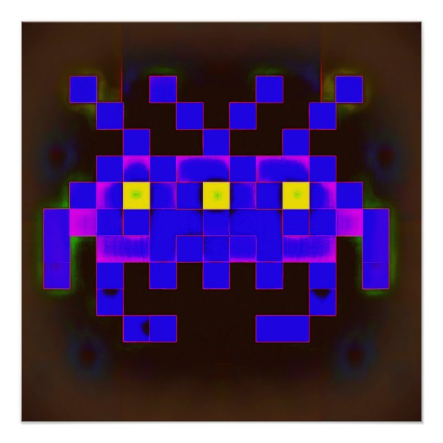 King of the Space Invasion (Version B) Poster (Vorderseite)