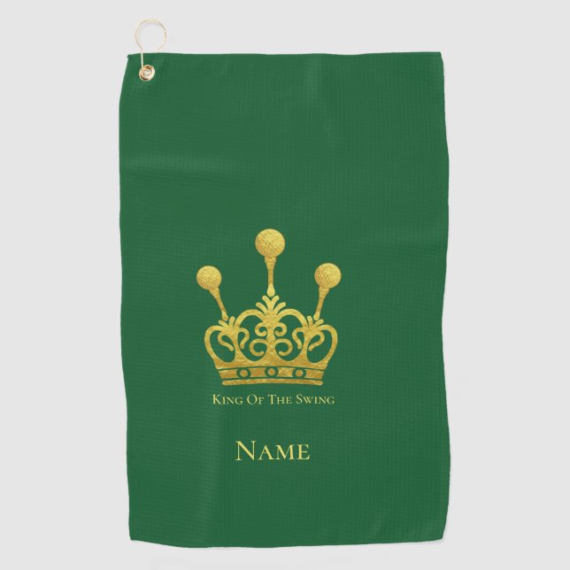 King of the Swing Golf Towel Golfhandtuch (Vorderseite)