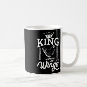 King of the Wings Funny Chicken Grillen Barbecue Kaffeetasse