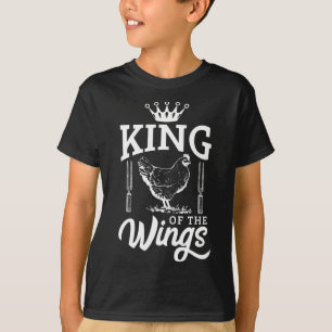 King of the Wings Funny Chicken Grillen Barbecue T-Shirt